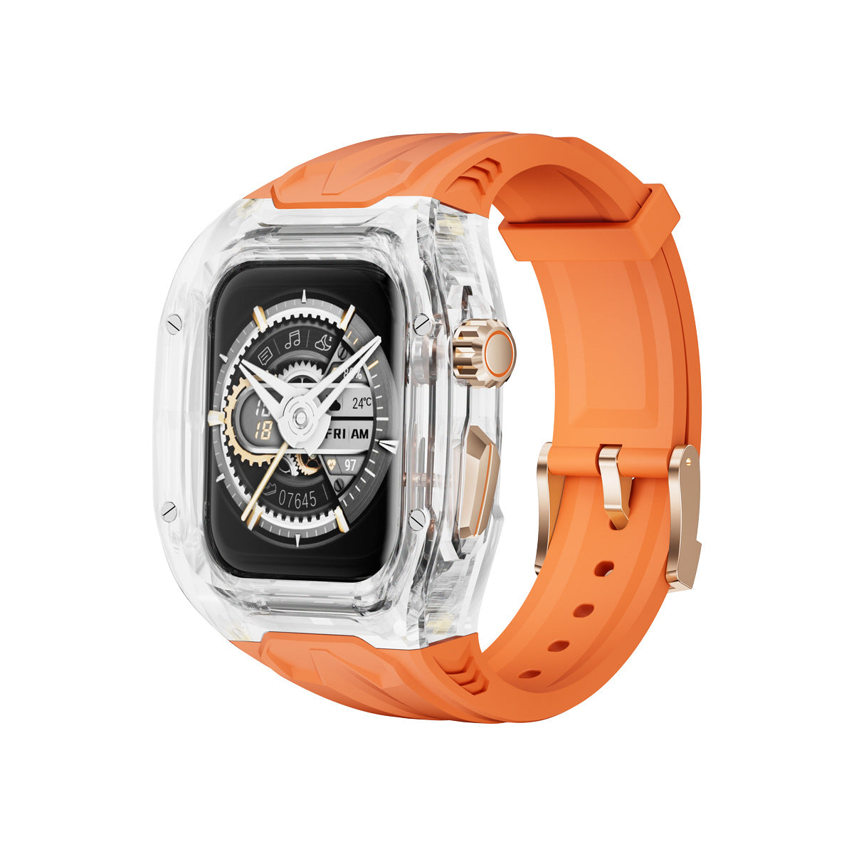 Compatible with Apple Watch 7/8/9 Transparent Protective Case