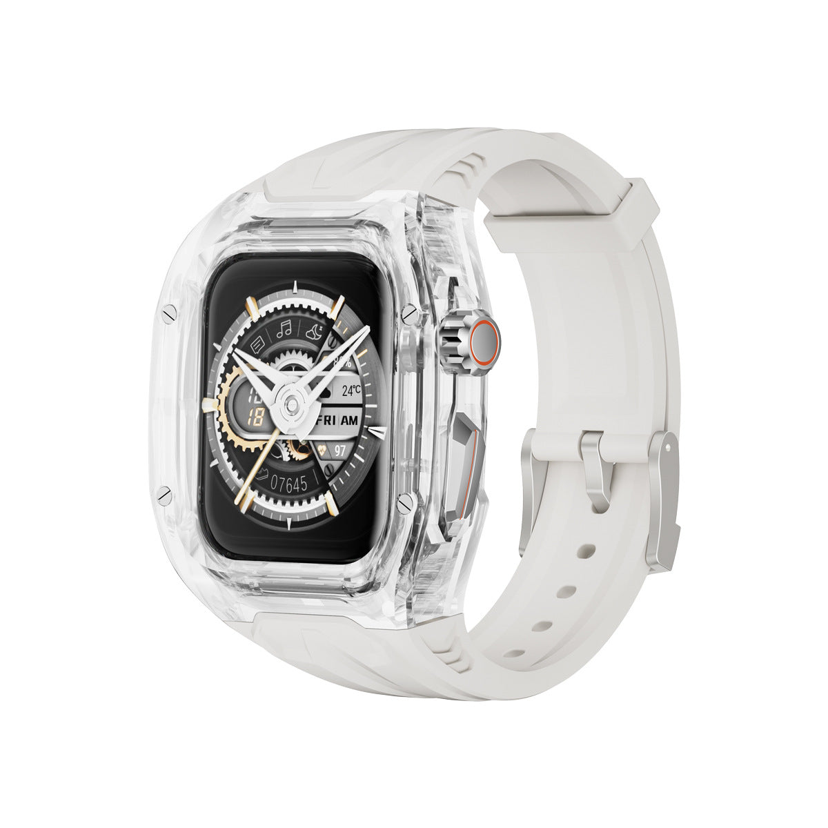 Compatible with Apple Watch 7/8/9 Transparent Protective Case