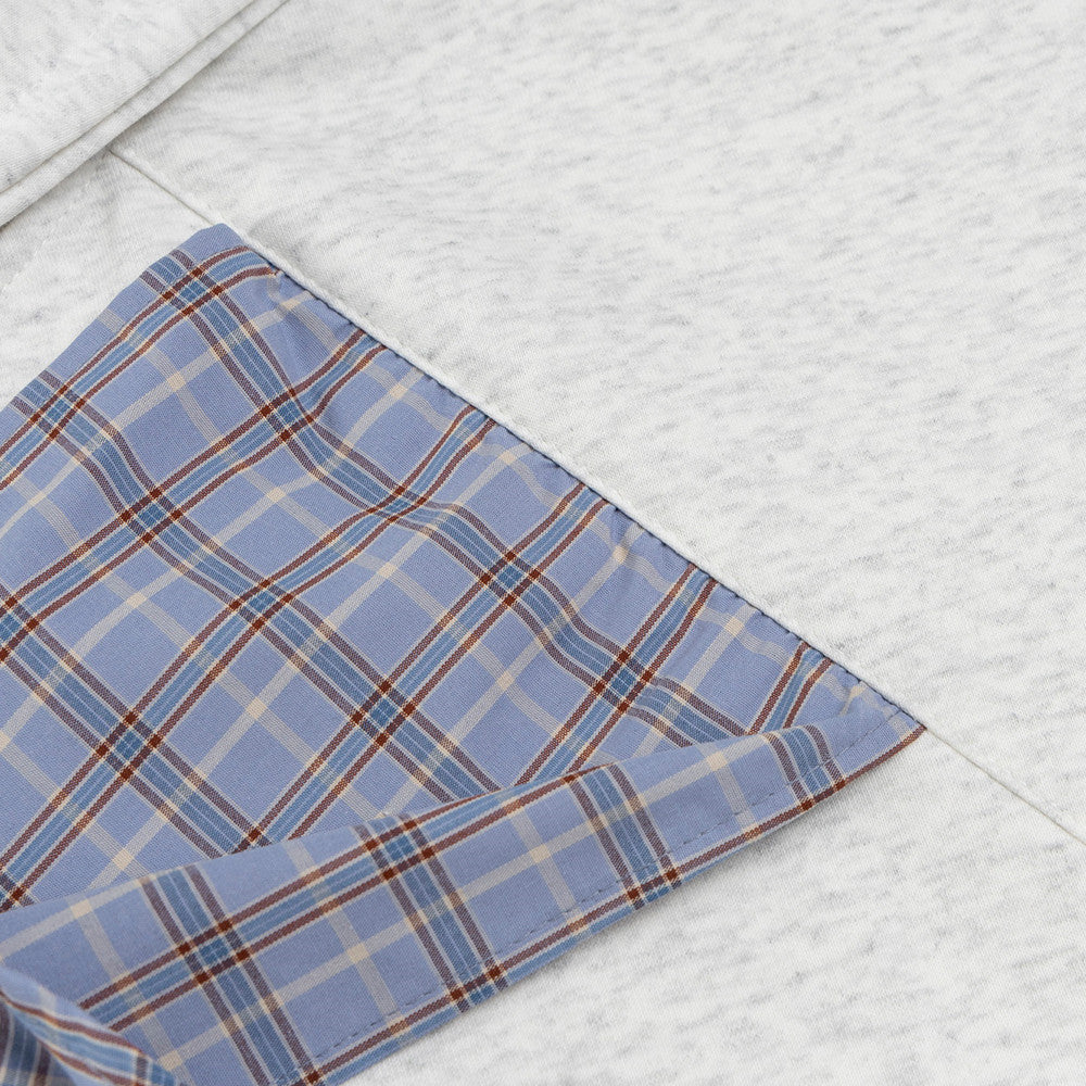 Checkered bow tie hooded sweatshirt