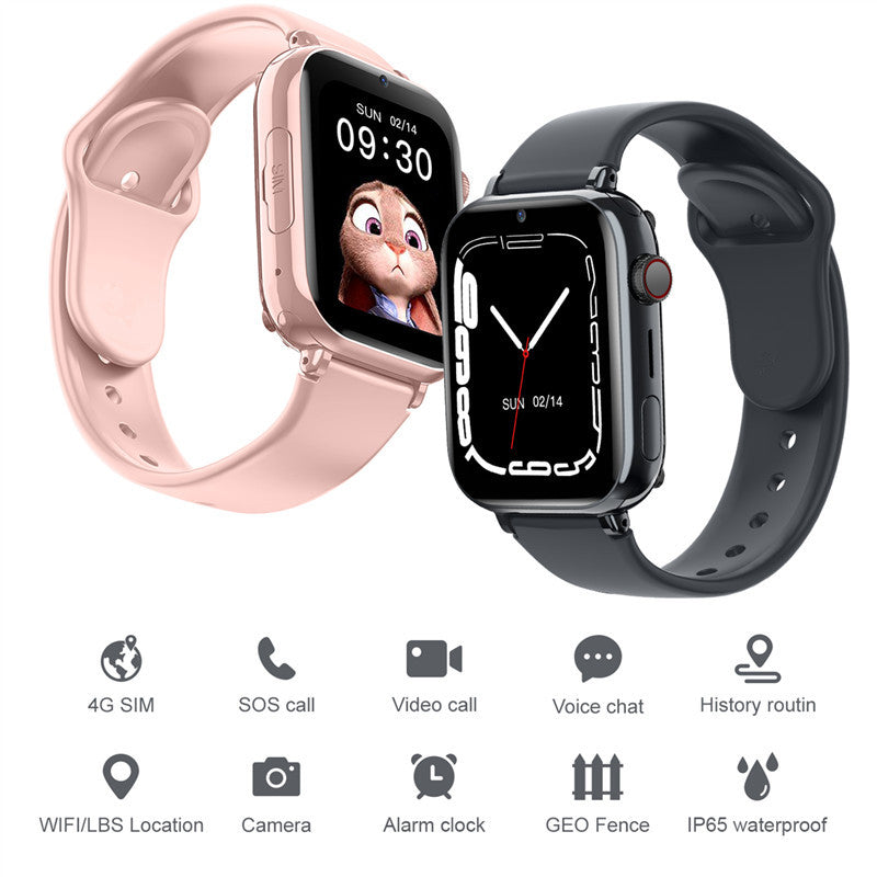 4G children's smart watch with 1.85-inch large screen, waterproof and location tracking