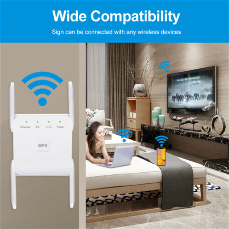 AC1200M dual band repeater wireless signal amplifier 5G high-power extender wifi repeater