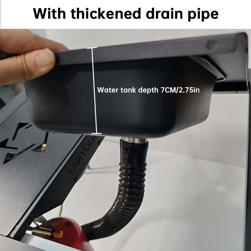 Aluminum Alloy IGT Camping Sink with Tea Tray & Cutting Board - Foldable Accessory for Outdoor IGT Table